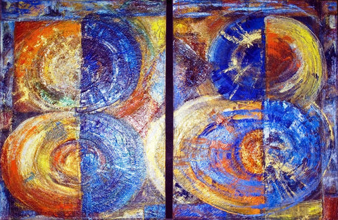Watering Wheels I Diptych