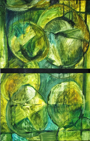 Watering Wheels II Diptych