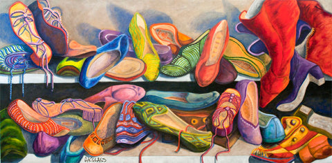 Shoe Fetish Still Life painting