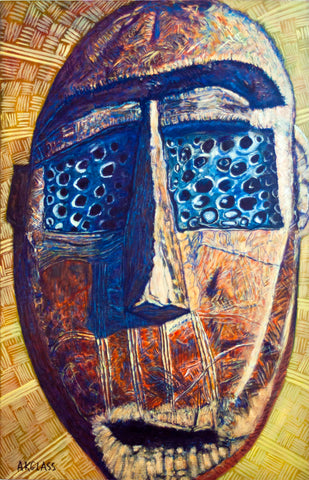 Circumcision Mask--Painting of an African Mask